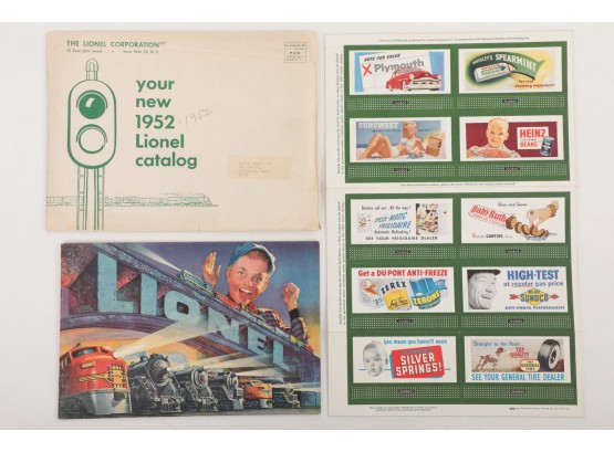 1952 Lionel Catalog