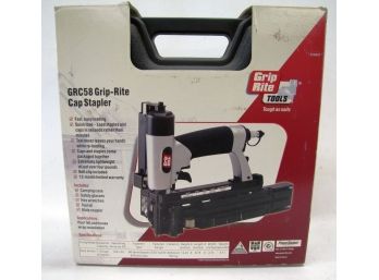 Grip Rite GRC58 5/8' Pneumatic Cap Stapler 80 Series Brand New In Carry Case