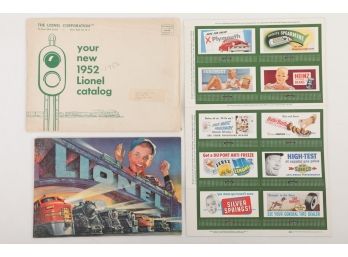 1952 Lionel Catalog