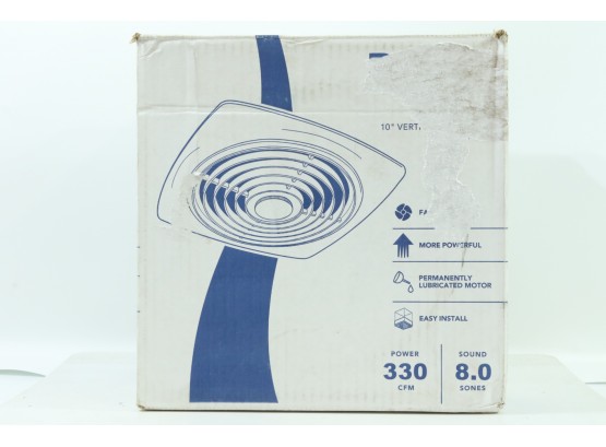 Broan-NuTone 504 Ventilation Fan, 10-Inch 330 CFM 8.0 Sones, White