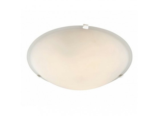 Trans Globe TGL 15' Marbleized Colored Clips Flush Mount In White