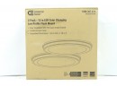 Commercial Electic 15 In. Brushed Nickel 5-CCT LED Flush Mount Ceiling Light 2PK New