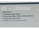 Littleton 42 In. LED Indoor White Ceiling Fan With Light Kit