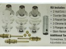 Danco 39696 Tub/Shower Remodeling Kit For Pfister Chrome & White Cross-Arm Handle