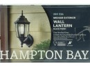 Hampton Bay 1-Light Black Dusk-to-Dawn Outdoor Wall Lantern Sconce