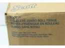 Scott Essential Jumbo Roll JR. Coreless Toilet Paper 2300ft  (07005), 1-PLY, White, 12 Rolls Per Case