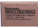 Boardwalk Bleached White C-Fold Paper Towels, 2,400 Towels