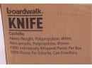 Boardwalk Heavyweight Wrapped Cutlery, Knife, White, 1000 Knives