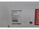 Universal Computer Paper, 20lb, Perforated Margins, 2400 Sheets