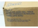 Scott Essential Jumbo Roll JR. Coreless Toilet Paper 2300ft  (07005), 1-PLY, White, 12 Rolls Per Case
