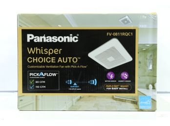Panasonic FV-0811RQC1 WhisperChoice AutoPick-A-Flow 80/110 CFM Bathroom Fan