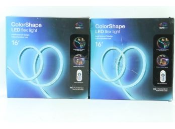 2 Boxes Of Aura Color Shape Outdoor/Indoor 16 Ft. Plug-in Color Changing LED Rope Light