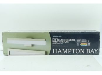 Hampton Bay Eldridge 24 In. 1-Light Brushed Nickel LED Bathroom Vanity Light Bar