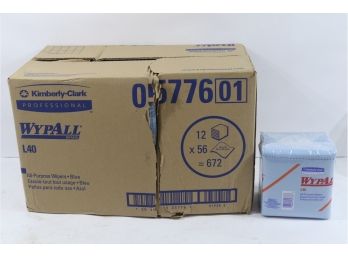 12 Kimberly-Clark Wypall 1/4 Fold All-Purpose Wipers 12.5' OAL L40