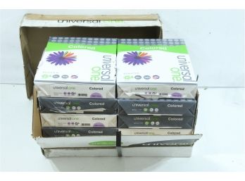 10 Reams Of UNIVERSAL Colored Paper 20lb 8-1/2 X 11 Orchid 500 Sheets/Ream 11212