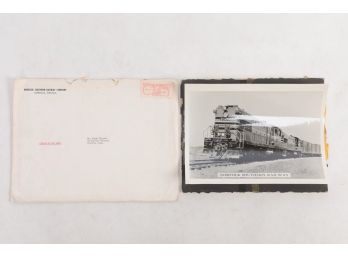 1957 Norfolk Southern Railway Co. 8'x10' Photograph In Original Mailing Envelope
