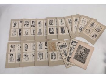 Collection 1937 Fairbairn Publications Caraictures Mounted On Large Cards