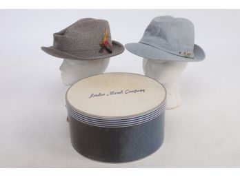 2 Men's Hats (Mcgregor & Other) In Jordan Marsh Hat Box