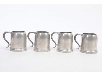 4 1920-30's  Pewter Sarah Bernhardt 'Award' Or Recognition Mugs