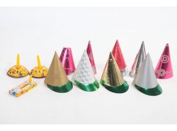 Grouping Tin Noise Makers And Party Hats