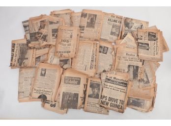 Collection Newspapers And Clipping - Most 1940's WWII Related