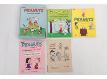1968 Peanuts Coloring Books In Original Box