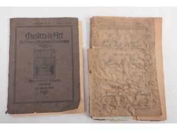 2 Early 1900's French Art Books Pamphlets