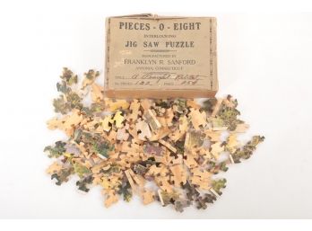 1930's Franklyn R. Sanford Ansonia Conn. 'Pieces-O-Eight Jig Saw Puzzle