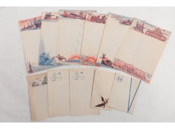 Grouping WWII Stationary And Letter Heads