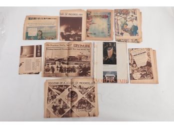 Grouping Worls's Fairs Newspapers Magazine Articles - 1933-34 Chicago, 1939-40 New York, And 1964-65 NY