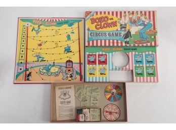 1960's Bozo The Clown Circus Board Game.