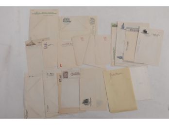 Grouping Early 1900's Hotels Stationary & Envelopes