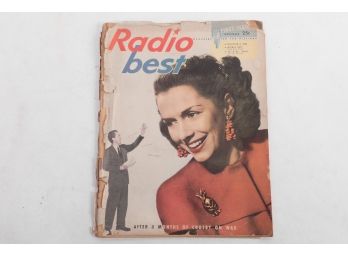 November 1947 Issue #1 'Radio Best Magazine - As Found Condition