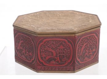 1940s GUILDCRAFT Tin With Chinese Motif