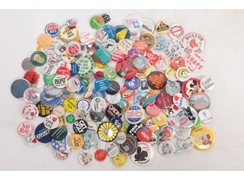 Large Lot Contempory Pin Back Buttons