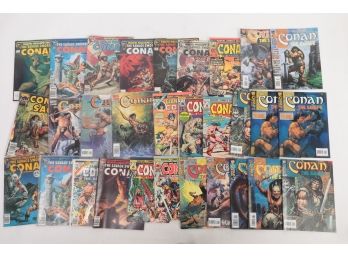 Large Lot Of Conan Comic Books Including #1 Conan The Savage Series