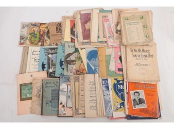 Large Lot Misc Sheet Music, Song Books Etc. Early 1900's Through Contempory