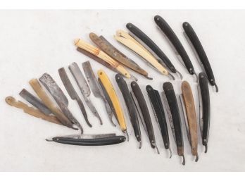 Collection Of Straight Razors For Parts Or Restoration