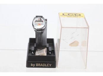 BRADLEY LCD Quartz Mickey Mouse Wrist Watch New In Case