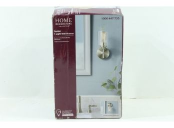 Home Decorators Collection Ayelen 1-Light Brushed Nickel Indoor Wall Sconce New