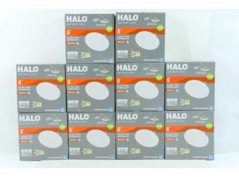 10 Halo 6 In. Color Selectable New Construction Or Remodel Canless Recessed LED Kit