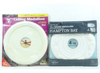 Pair Of Ceiling Medallions  New 14' & 16'