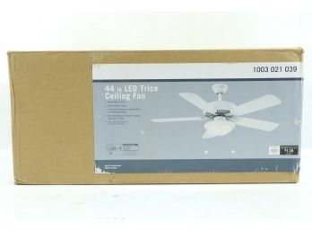 Trice 44 In. LED Matte White Ceiling Fan New