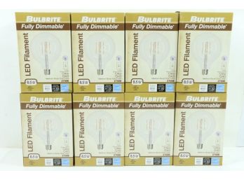 8 Bulbrite 60-Watt Equivalent G40 Clear Dimmable Edison LED Light Bulb Warm White