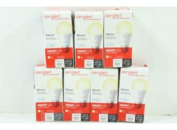 7 Pack Sengled Smart Bluetooth Mesh Dimmable LED Light Bulb Works With Alexa