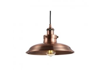 2 JONATHAN Y Bedford 11 In. Copper Adjustable Iron Industrial Rustic LED Kitchen