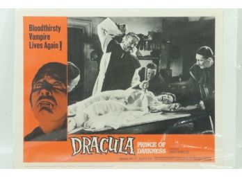 Vintage 1966 DRACULA Prince Of Darkness 14x11' Lobby Card