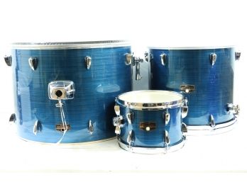 3 Piece Blue Tama Drum Set *Missing Pieces* As-is New