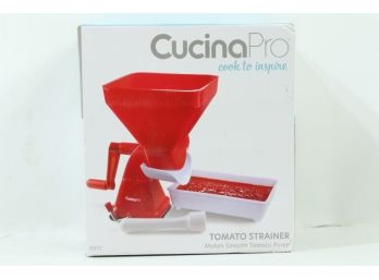 CucinaPro Manual Tomato Strainer, Juicer Food Mill, Suction Cup Base New