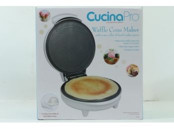 Waffle Cone And Bowl Maker- Includes Shaper Roller And Bowl Press New